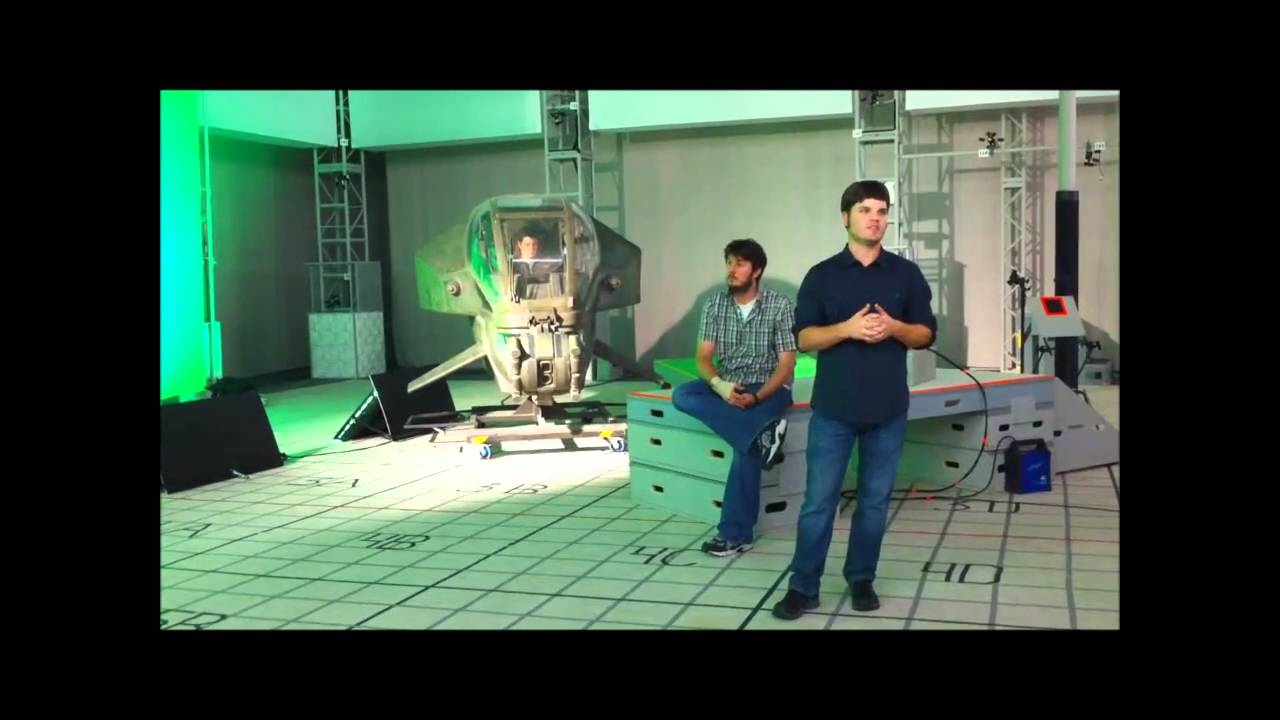 Demonstration of the SIMULCAM invented for filming James Cameron's AVATAR