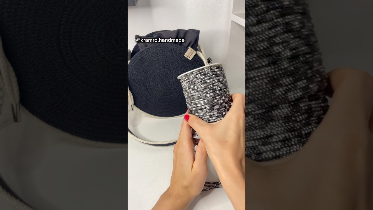 Cordino strass e corda di cotone?! Perch&eacute; no!? #zigzag #crochet #cosedicasa #cordadicotone #bag