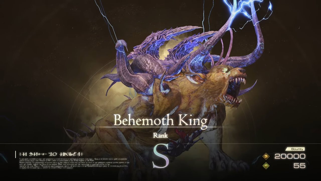 FINAL FANTASY XVI - Notorious Mark Behemoth King Boss Fight (Final Fantasy Mode, No Timely Rings)