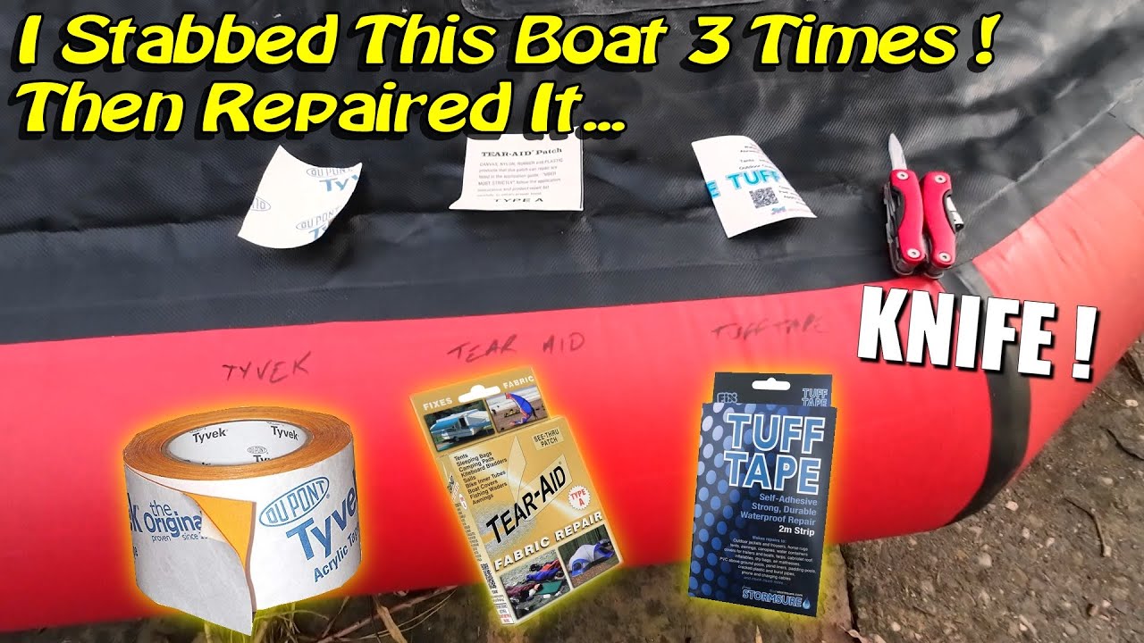 Inflatable Kayak Emergency Repair - Field Test Quick Repair