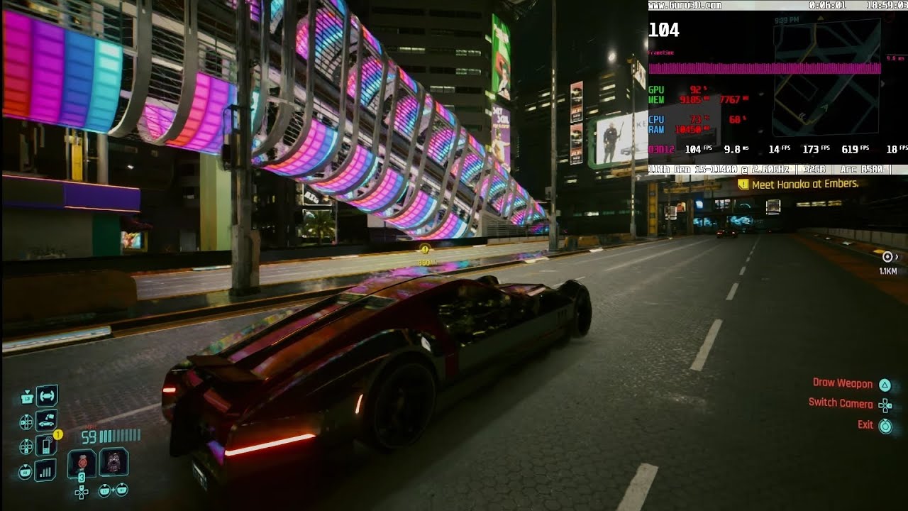 ARC B580 cyberpunk path tracing (XeSS MFG ON)