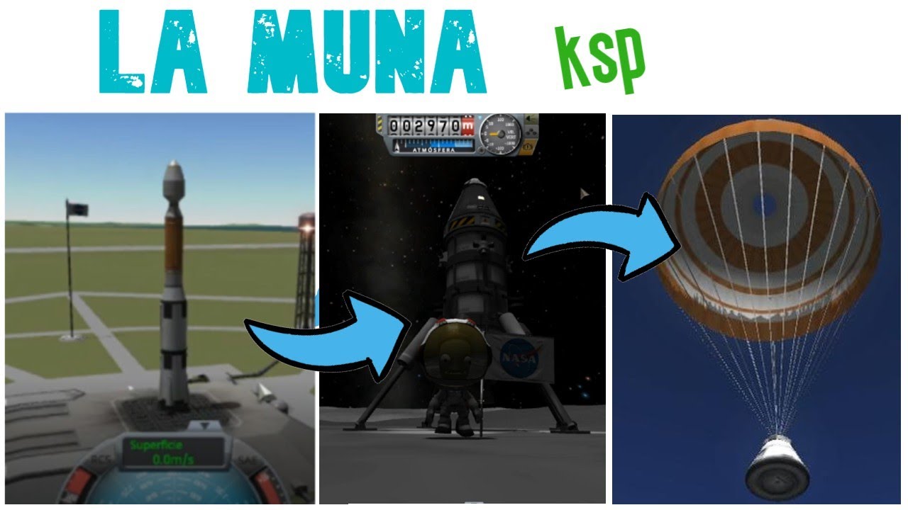 COMO LLEGAR A LA MUNA- Kerbal Space Program