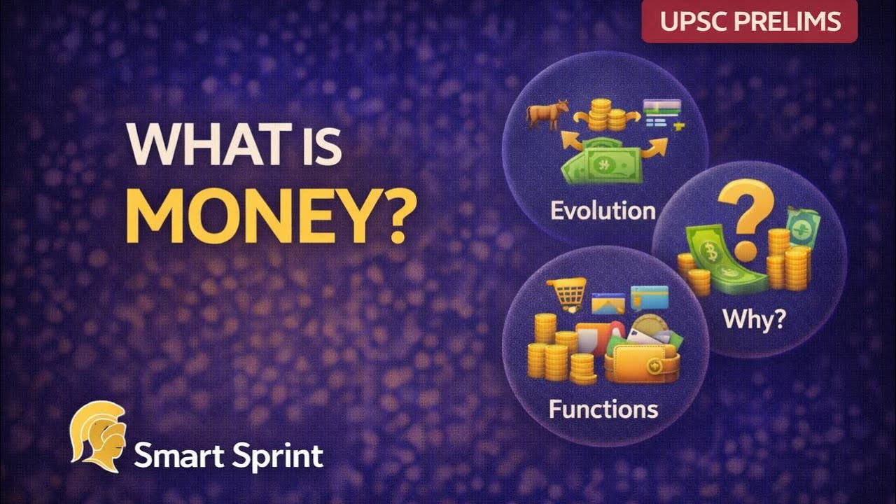  Money & Banking – Part 1 | What is Money & Its Functions | UPSC Prelims Economy