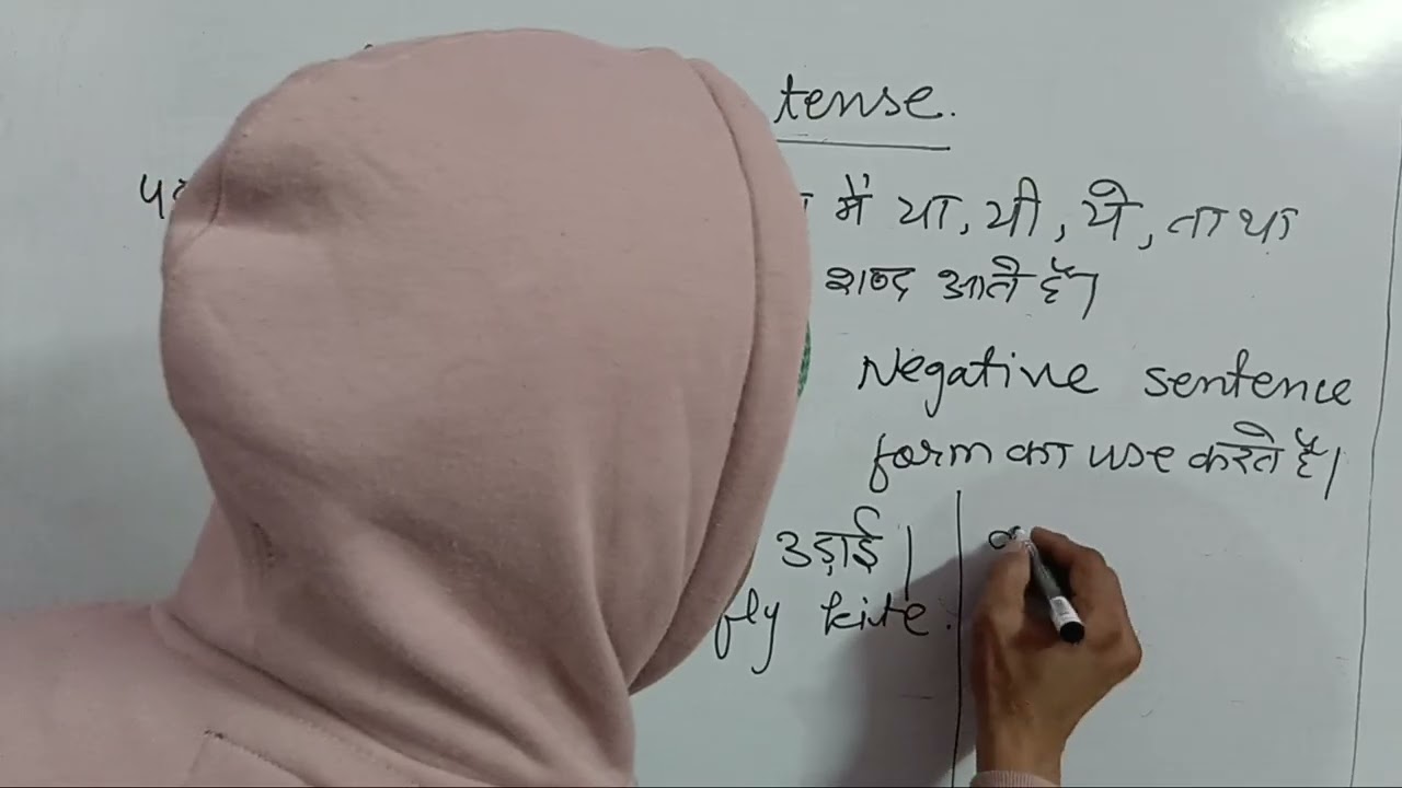 Use of past indefinite tense 