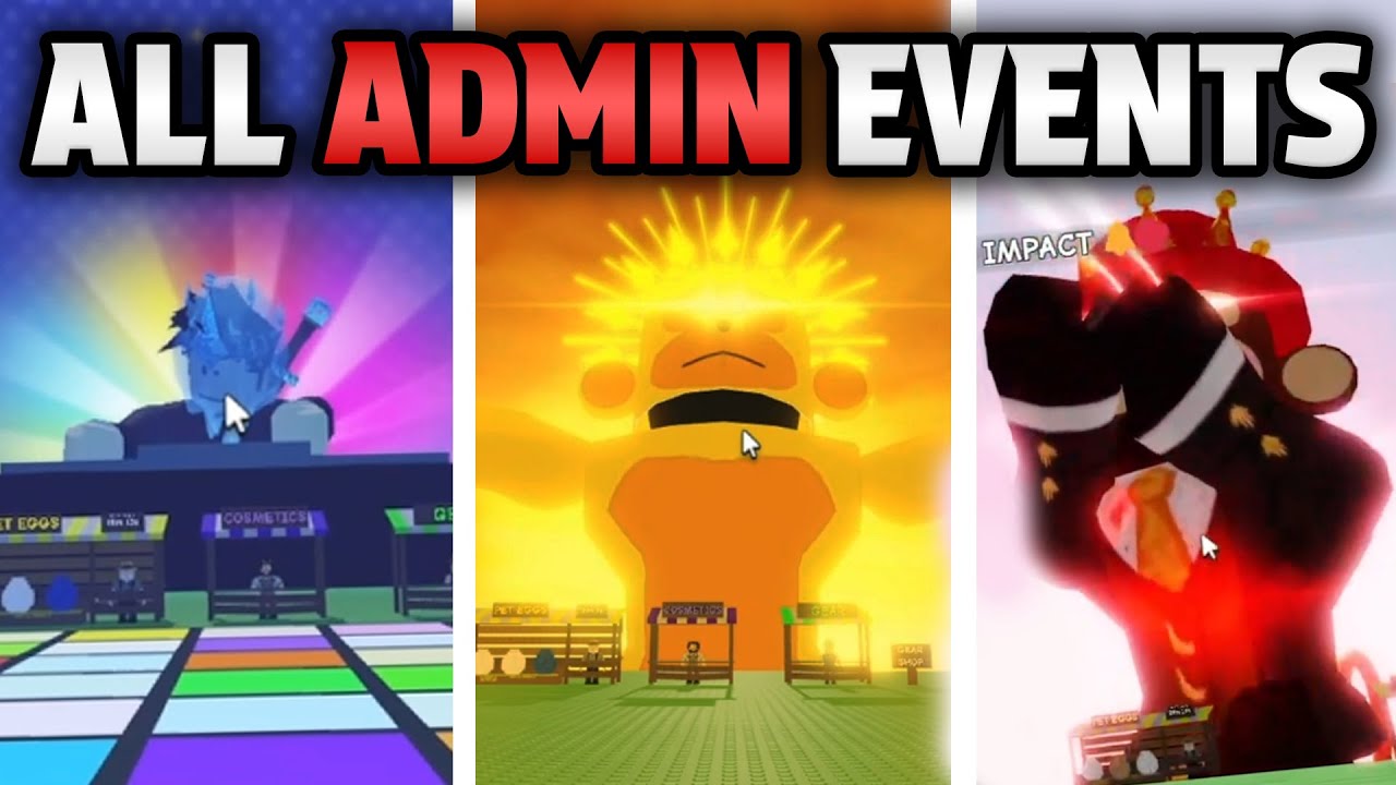 All ADMIN EVENTS in Grow a Garden