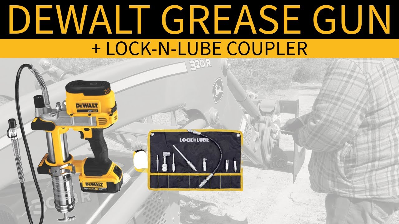 Первое использование смазочного шприца Dewalt 20V на моём John Deere | Честный обзор и инструкция