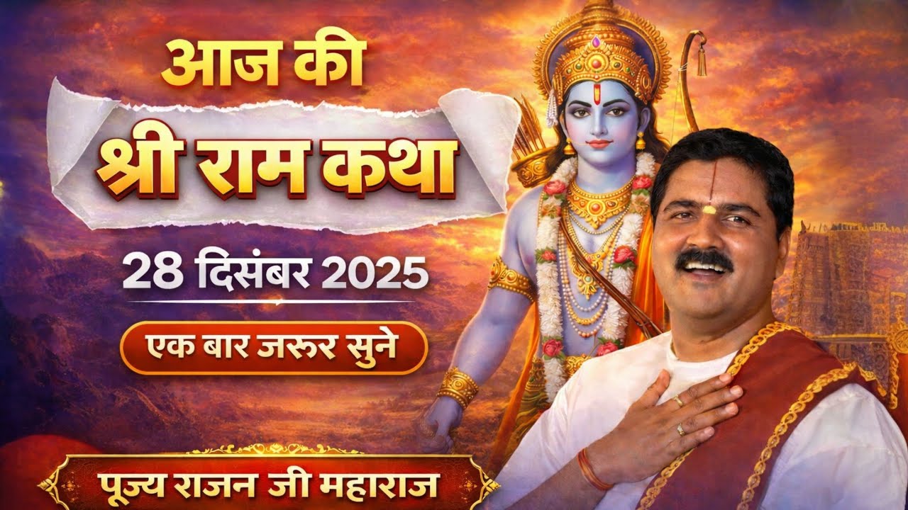 आज की श्री राम कथा | यह प्रसंग सुनकर आंखें नम😢 हो जाएंगी | पूज्य राजन जी महाराज