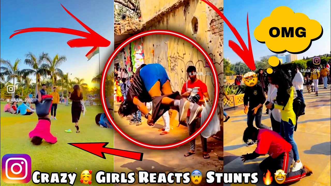 #tiktok flip in public reaction 😨 #amazing #girl #reaction #viral