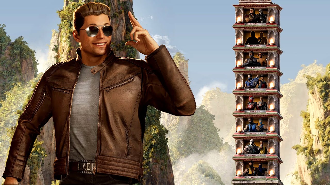 Mortal Kombat 1 - Johnny Cage (MK2) Klassic Tower (VERY HARD) NO MATCHES LOST