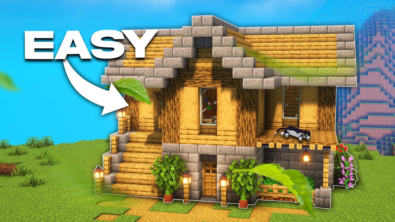 Minecraft: Simple Survival House Tutorial 🏠