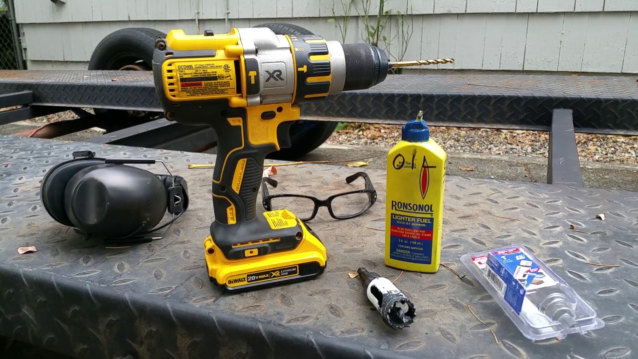 Drilling holes through 1/4