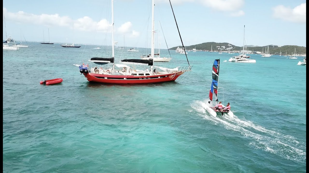 Fast sailing & capsizing the Laura Dekker Minicat edition in Caribbean Waters - EP45
