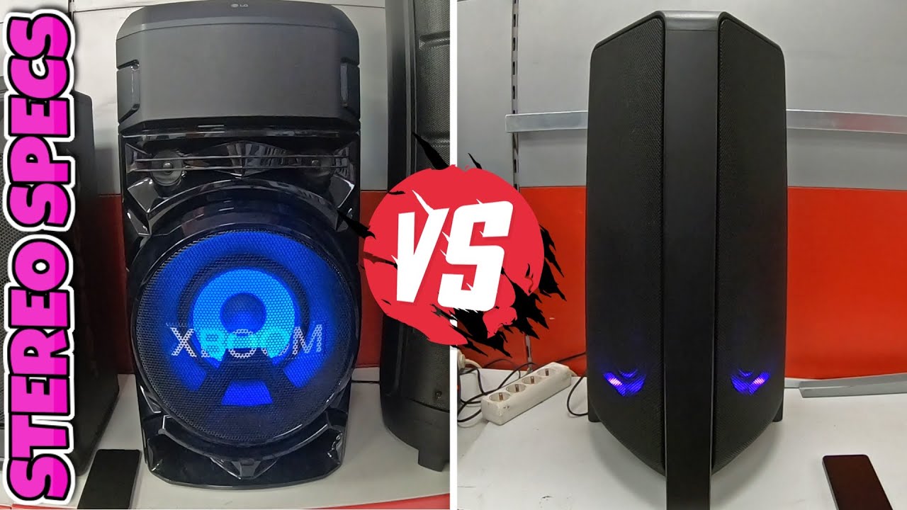 LG XBOOM RN 5 VS SAMSUNG MX-T50 | MID RANGE HIGH POWER SPEAKER BATTLE | DEEP BASS DROP