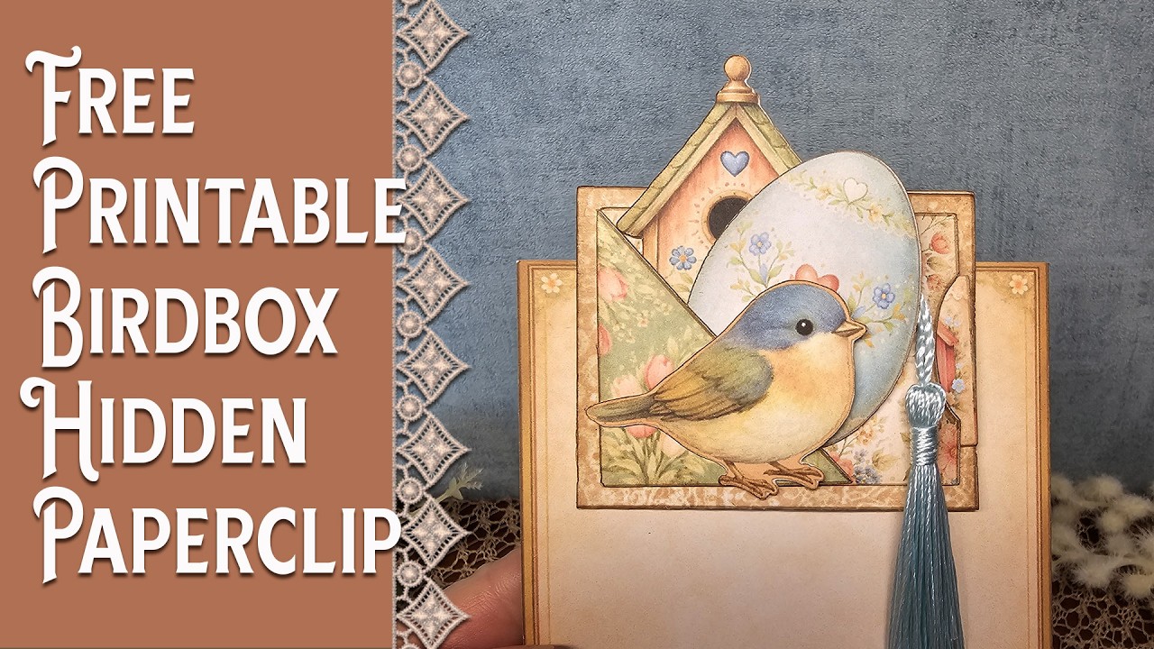 Free Printable Hidden Paperclip   - Birdbox