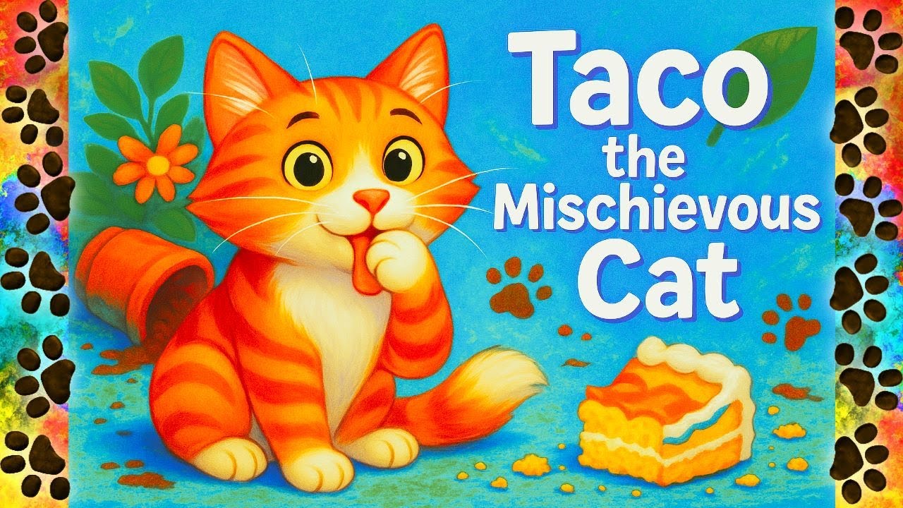 Taco the Mischievous Cat – The Birthday Cake Disaster!