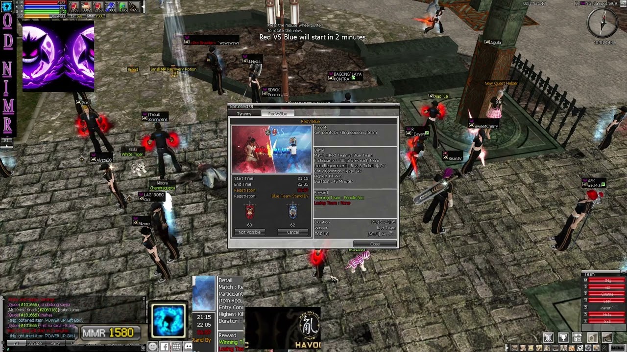 IGN: Osama#5374 RAN PINAS HAVOC FEBRUARY 27 RED VS BLUE 1555MMR ~ 1485MMR