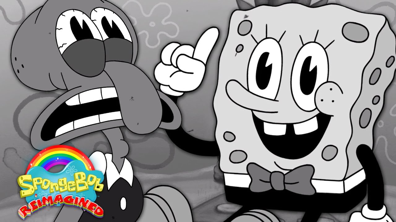 If SpongeBob was a Black & White Cartoon | 