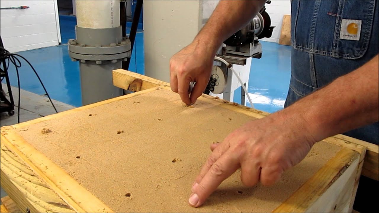 Building a mold with sodium silicate