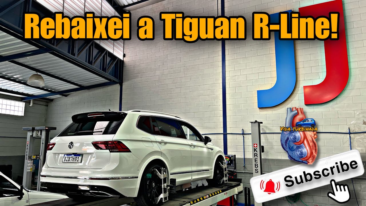 Rebaixei a Tiguan R-Line com molas esportivas!