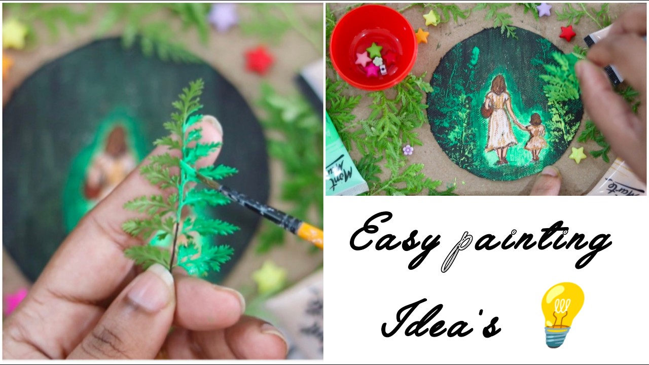 Mothers day painting ideas/easy painting hacks for beginners/art
