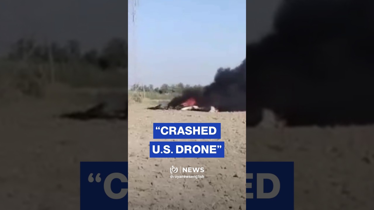 Footage allegedly showing crashed US LUCAS drone in Iraq