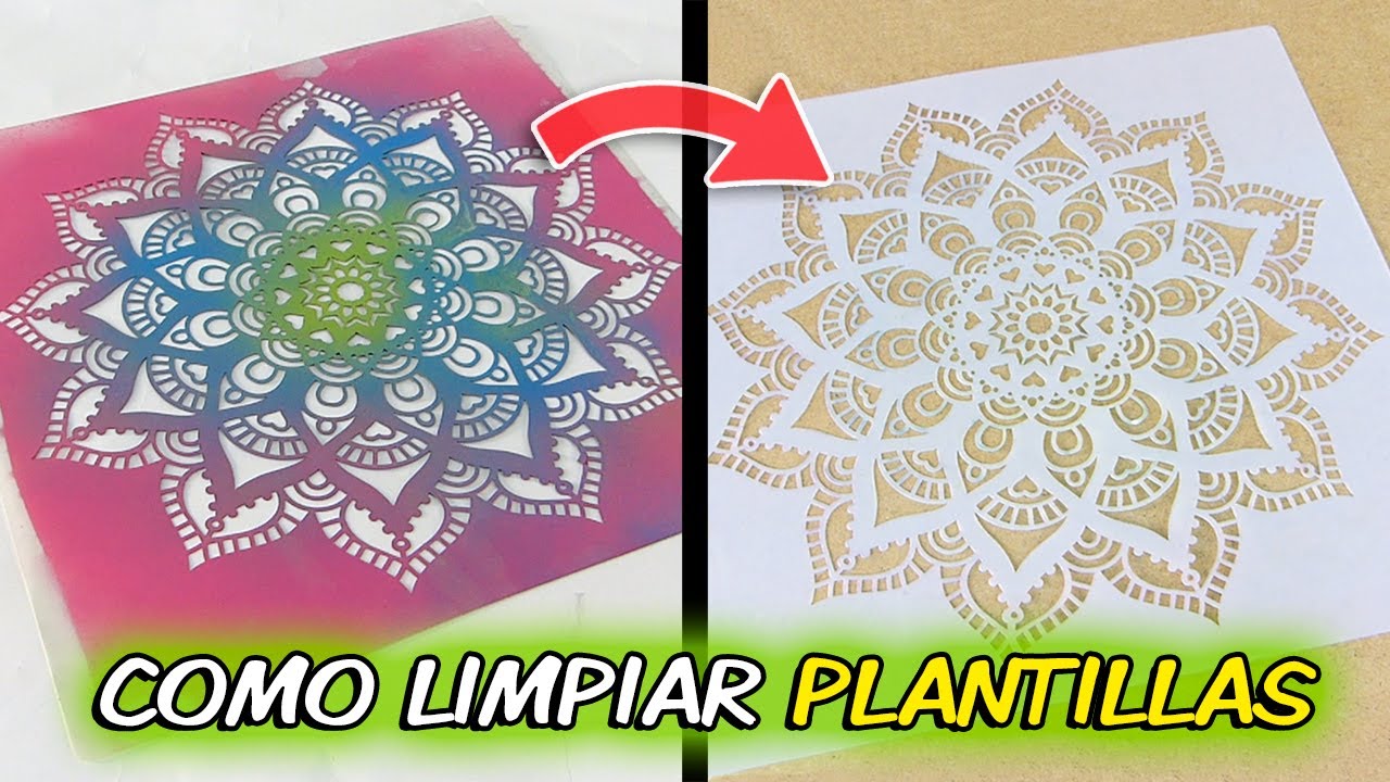 COMO LIMPIAR PLANTILLAS STENCIL