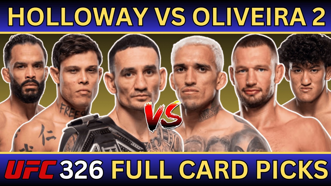 UFC 326: Холлоуэй против Оливейры 2 — прогнозы и анализ всего карда.