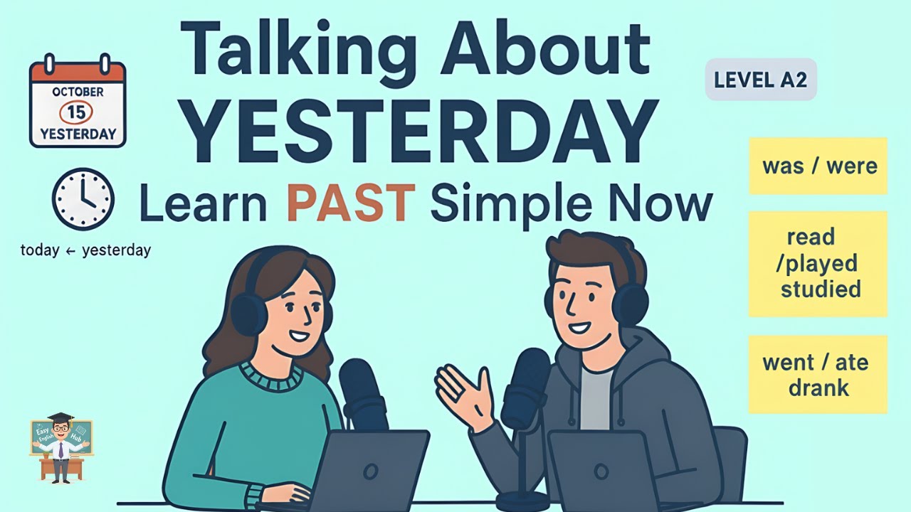 Learn English by Talking About Your Day | Master Past Tense Easily (Beginner A1–A2)