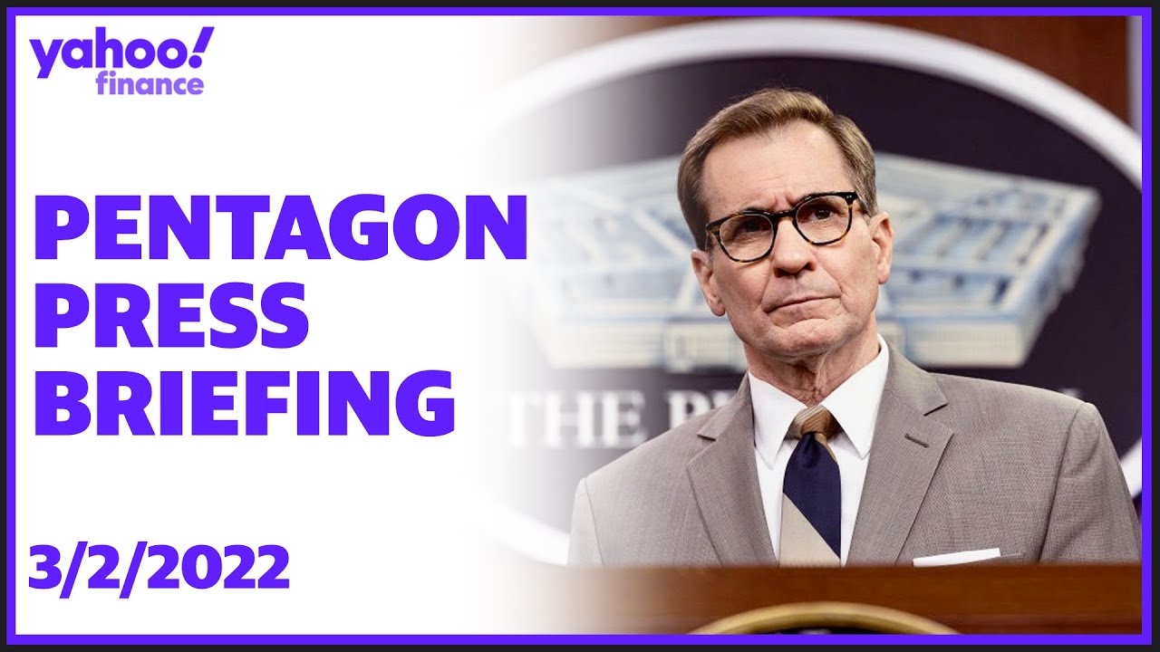 Pentagon Press Secretary John Kirby briefs the media on Ukraine