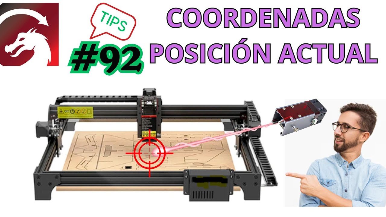 Aprende Coordenadas de Posición Actual en LightBurn: ¡Controla tu Máquina sin Errores!