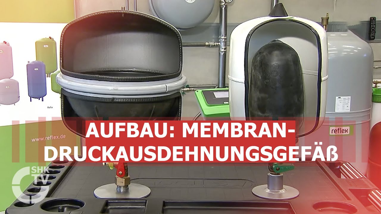 Reflex: Aufbau eines Membran-Druckausdehnungsgefäßes | SHK-TV