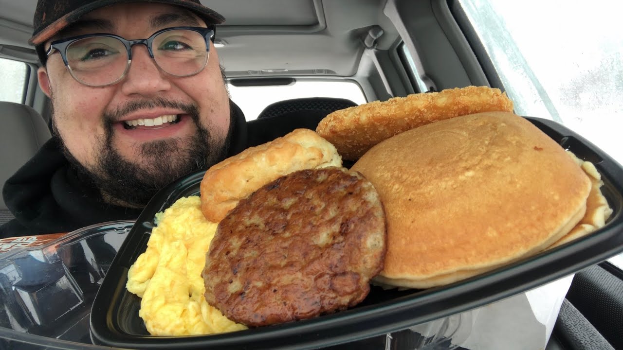 McDonald’s BIG BREAKFAST 🥞 Snow Storm Mukbang