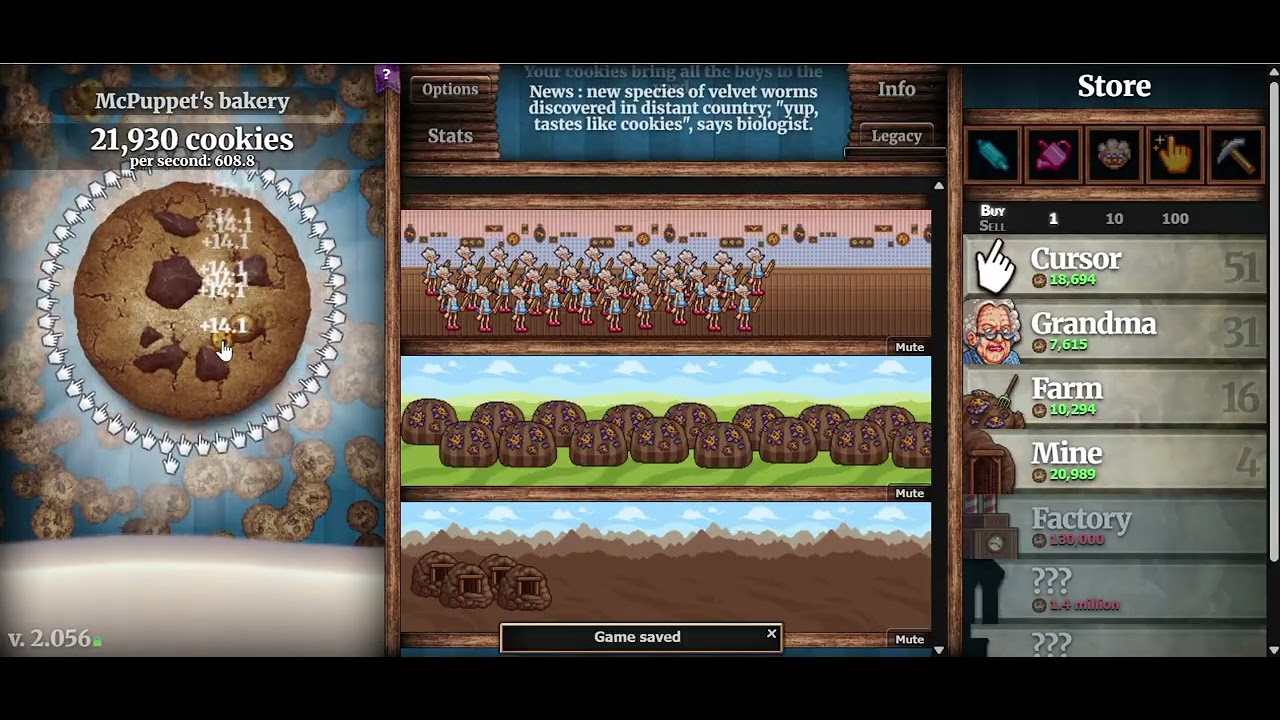 Cookie clicker on coolmathgames part 4