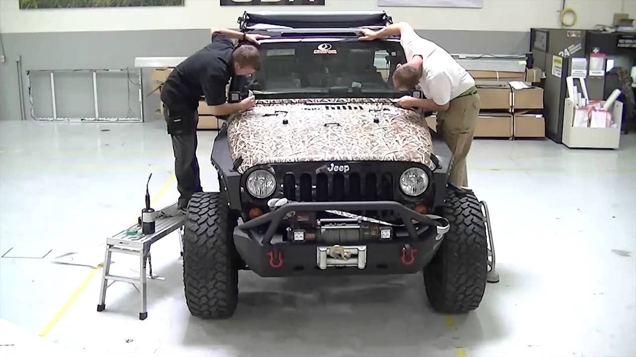 Mossy Oak Camo Full Jeep Wrap - Shadow Grass Blades