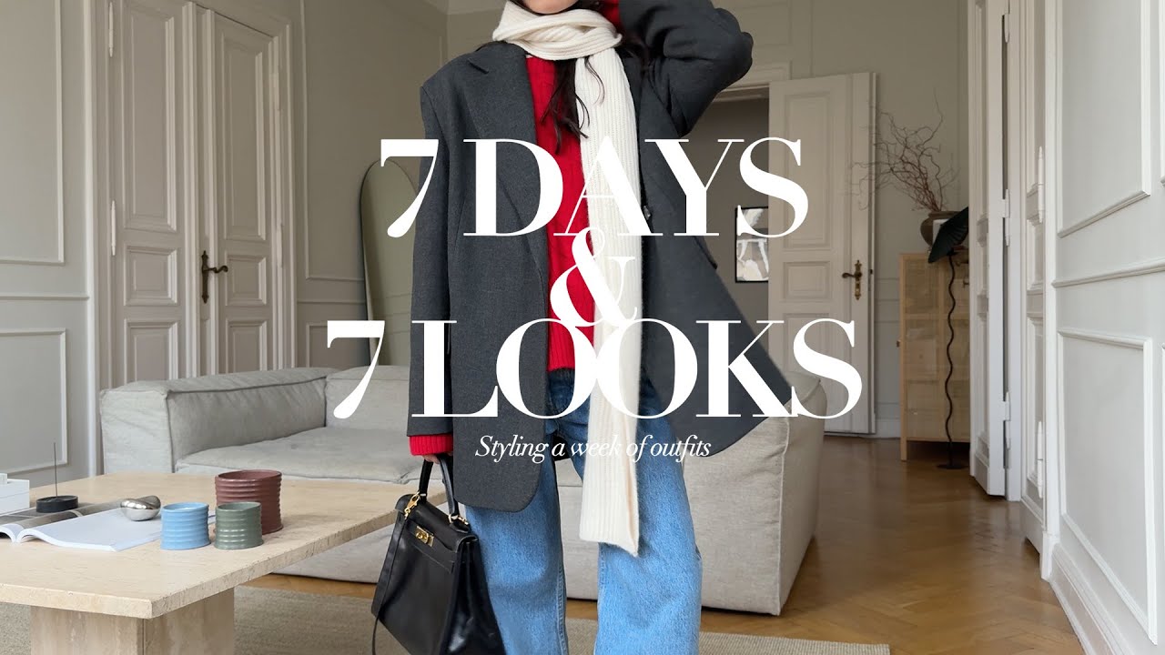 7 Days 7 Looks | Winter Outfits | Librarian core | Intellectual Chic | Academia Aesthetics | AD