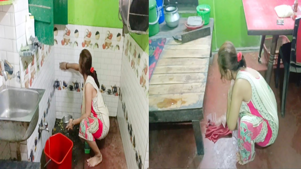 Morning Kichen Deep Cleaning/বিয়ের আগে সব মেয়েরাই বাবার ঘরে রাজকন্যা থাকে/এত সহজ না সংসার সামলানো