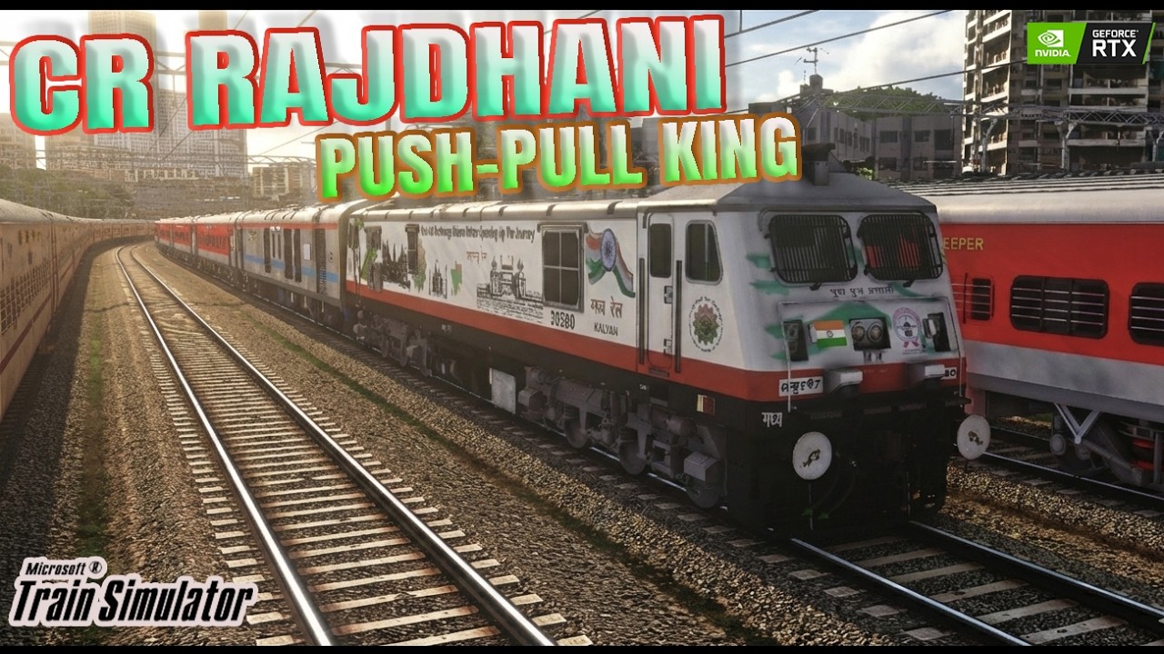 4K||🔴LIVE MSTS || 22221 MUMBAI CSMT-HAZRAT NIZAMUDDIN RAJDHANI EXPRESS || INDIAN TRAIN SIMULATOR