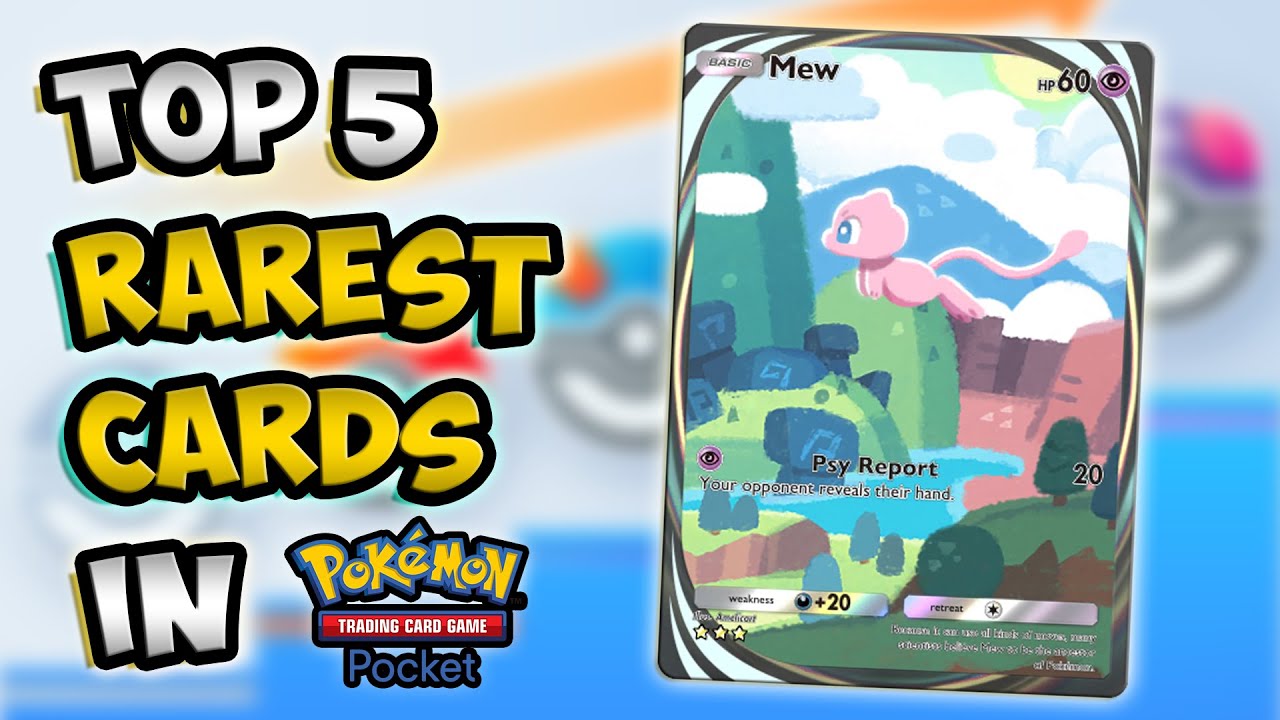 Top 5 RAREST Cards in the Game | Pokemon TCG Pocket