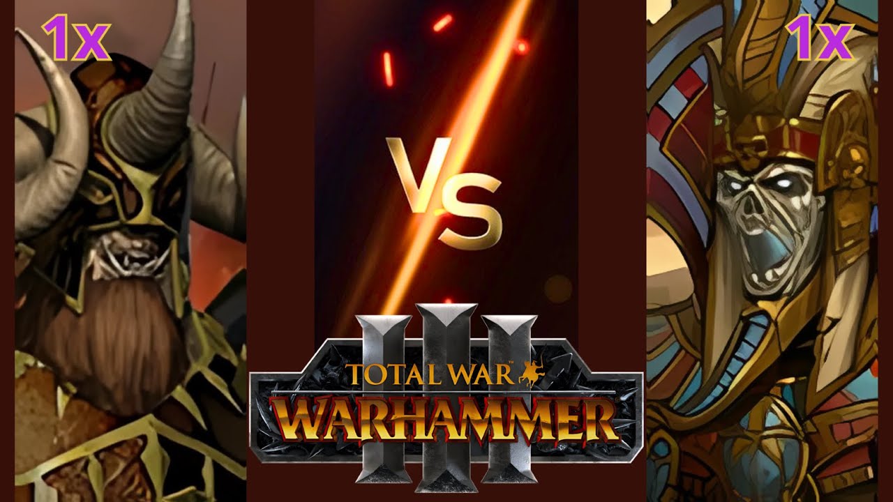 Can Settra Imperishable Beat Kholek Suneater in Total War: Warhammer 3?