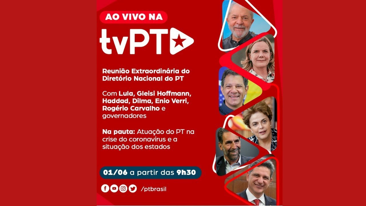 #AoVivo | Reuni&atilde;o do Diret&oacute;rio Nacional do PT