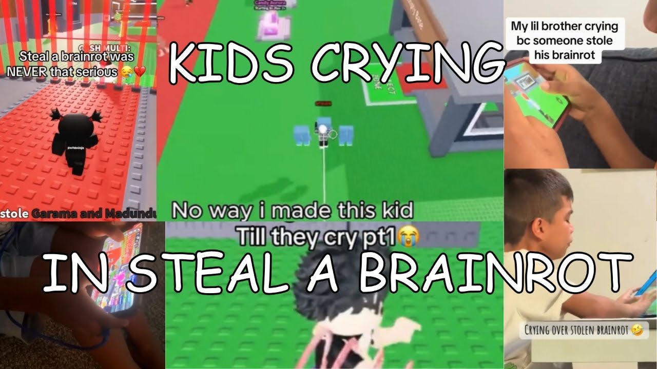 Kids Crying/Raging in Steal a Brainrot Compilation | READ DESCRIPTION