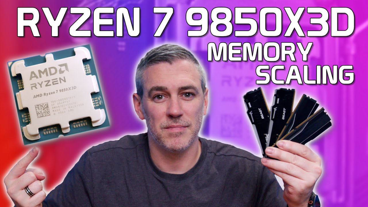 AMD Ryzen 7 9850X: масштабирование памяти 3D [1080p | 1440p | 4K протестировано]
