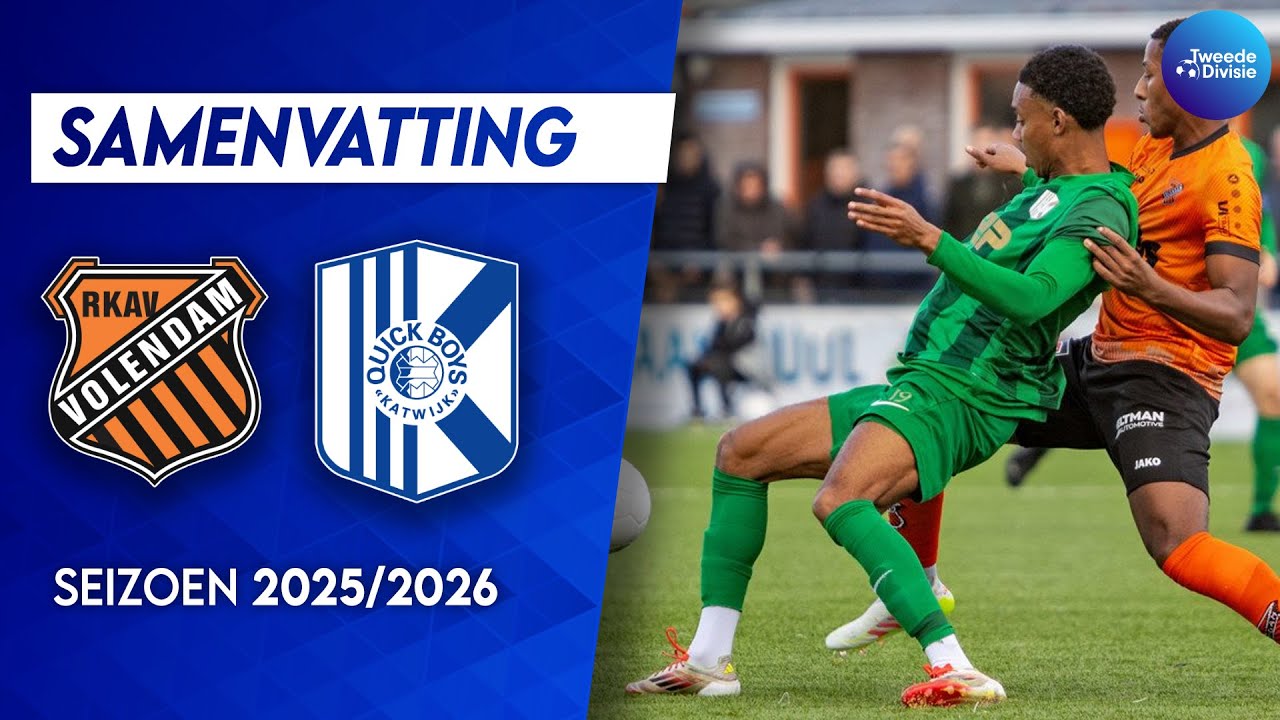 Samenvatting RKAV Volendam - Quick Boys | Tweede Divisie 25/26