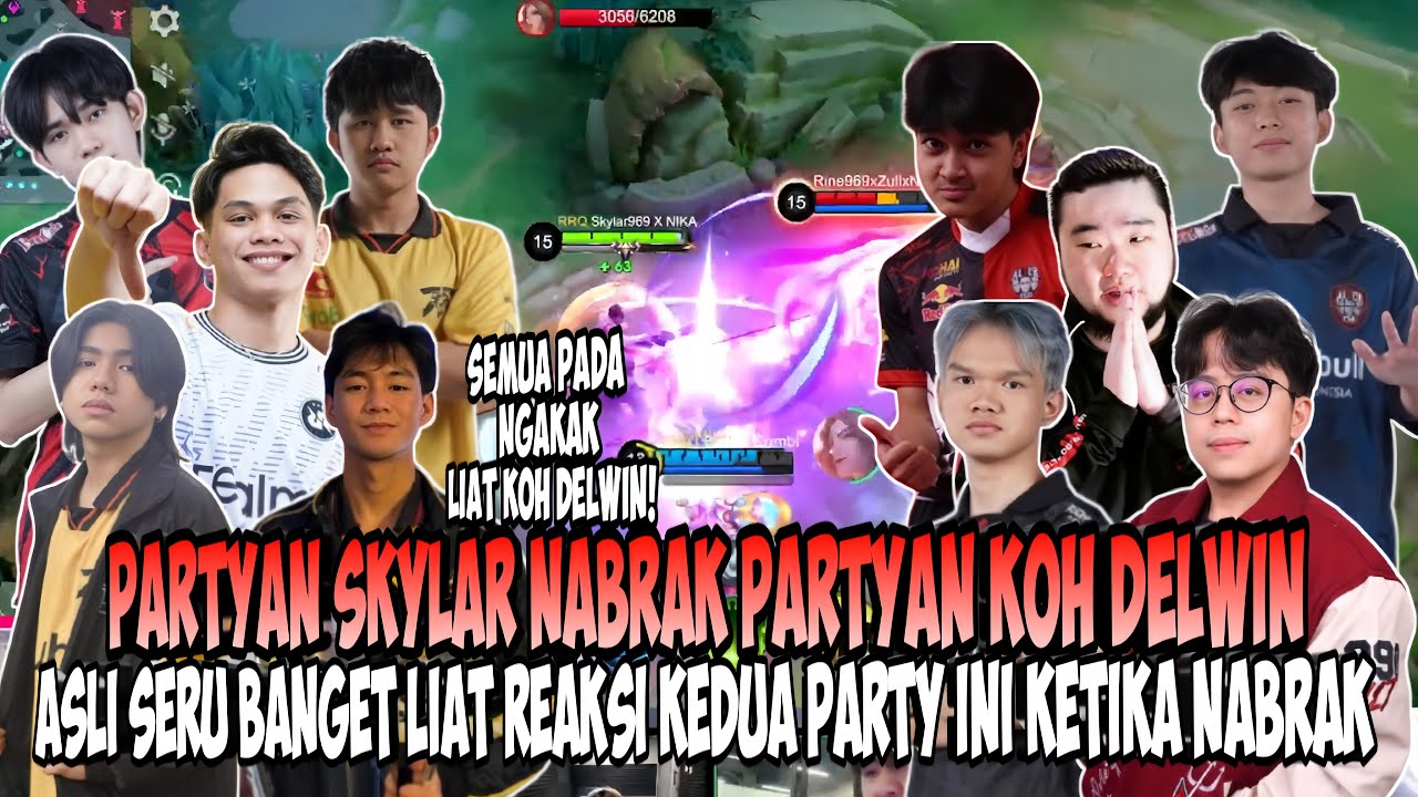 PARTYAN SKYLAR BERSAMA ONIC PH NABRAK PARTYAN KOH DELWIN DAN ANAK ANAK AE⁉️KOH DELWIN SAMPE PUSING😂