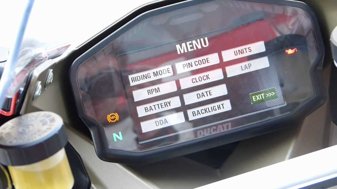 Motorcycle Sport & Leisure: Ducati 1199 Panigale - Electronic Dash Package