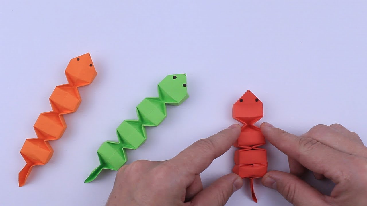 Comment faire un serpent coulissant à partir de papier
