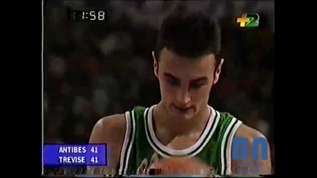 Petar Naumoski 44 points Antibes - Benetton Treviso 1995 European Cup Semi Final Second Game
