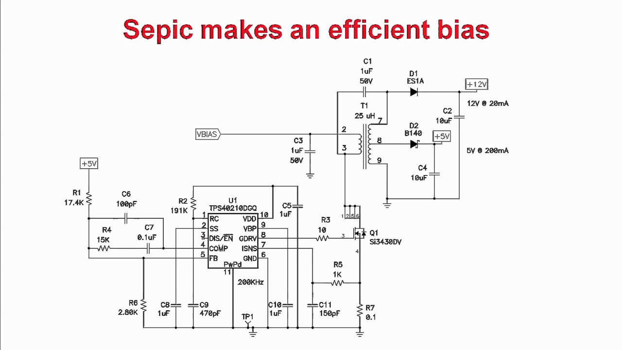 Power Tip 14: Sepic converter makes an efficient bias