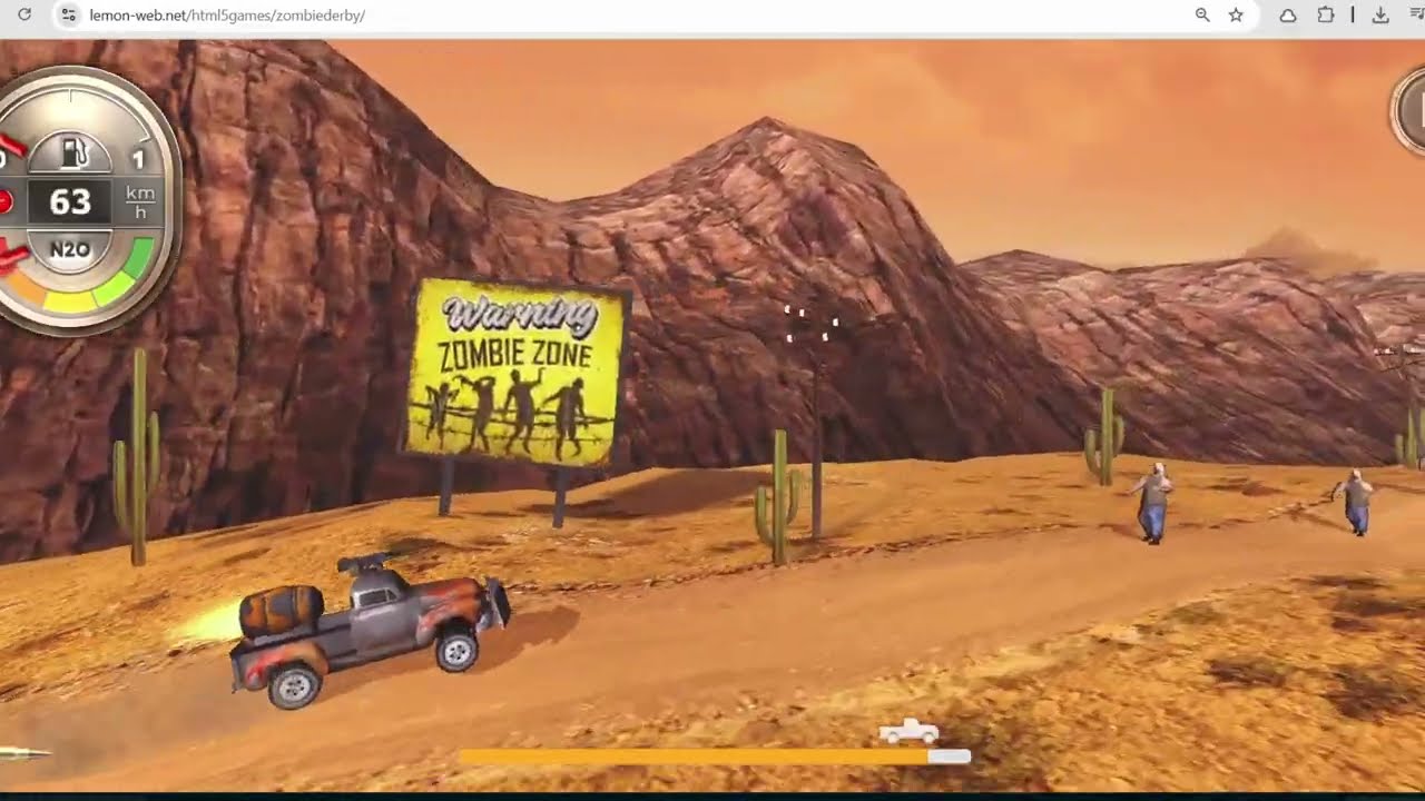 Zombie Derby &ndash; Zombie-Smashing Arcade Driving Game Online via Web Browser