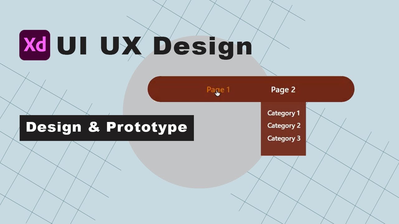 How to create Drop Down Menu prototype Using adobe XD | Adobe XD tutorial